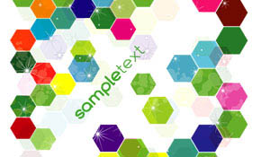 colored hexonal vector free graphic